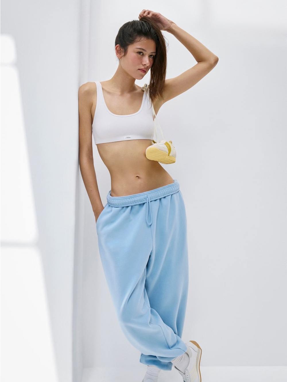 NWT - Aritzia Cozy Sweatfleece Mega Jogger - Ripple Blue - Small - Picture 6 of 10